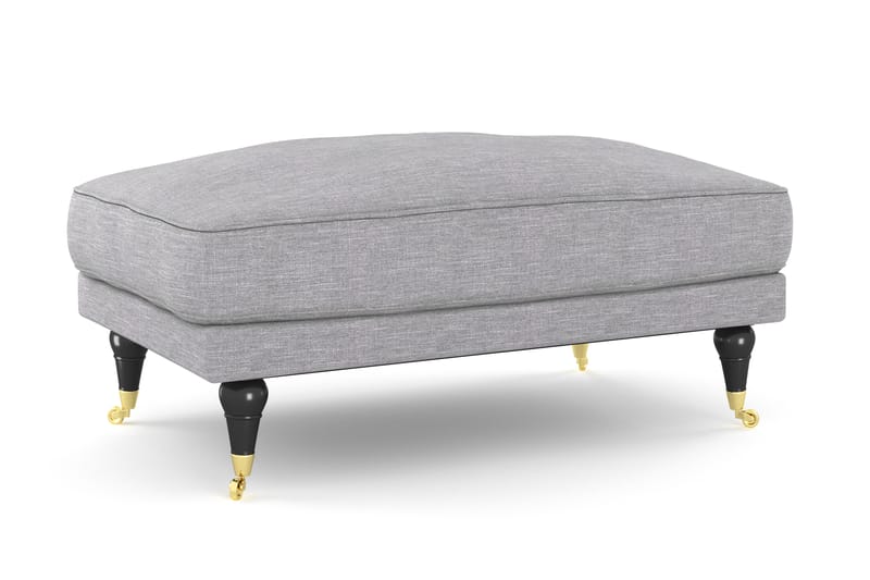 Andrew Soffgrupp 3-sits + 2-sits Soffa + Fåtölj + Fotpall i Tyg - Grå - Möbler - Soffa - Soffgrupp - Howard soffgrupp