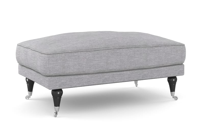 Andrew Soffgrupp 3-sits + 2-sits Soffa + Fåtölj + Fotpall i Tyg - Grå - Möbler - Soffa - Soffgrupp - Howard soffgrupp