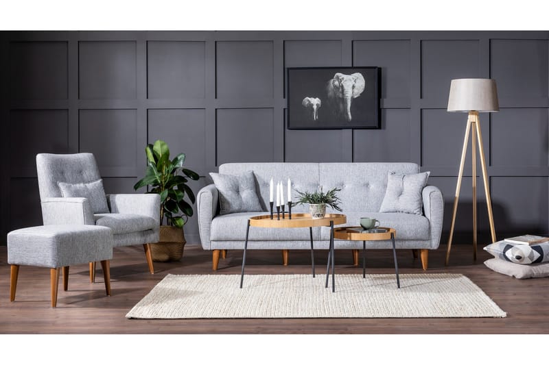 Arianda Soffgrupp - Grå - Möbler - Soffa - Soffgrupp