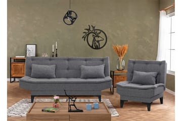 Lepinas Soffgrupp - Mörkgrå - Möbler - Soffa - Soffgrupp