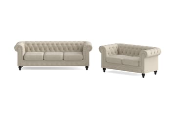 Chesterfield Lyx Soffgrupp 3-sits+2-sits