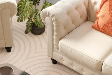 Chesterfield Lyx Soffgrupp 3-sits + 2-sits - Beige - Möbler - Soffa - Soffgrupp - Chesterfield soffgrupp