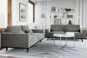 Copenhagen Soffgrupp 3-sits + 2-sits Sammetssoffa - Mörkgrå - Möbler - Soffa - Soffgrupp - Howard soffgrupp