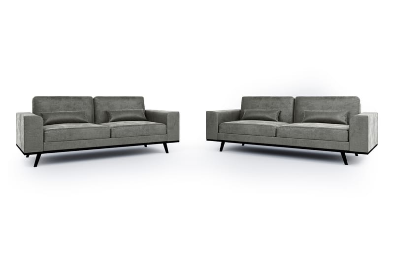 Copenhagen Soffgrupp 3-sits + 2-sits Sammetssoffa - Mörkgrå - Möbler - Soffa - Soffgrupp - Howard soffgrupp