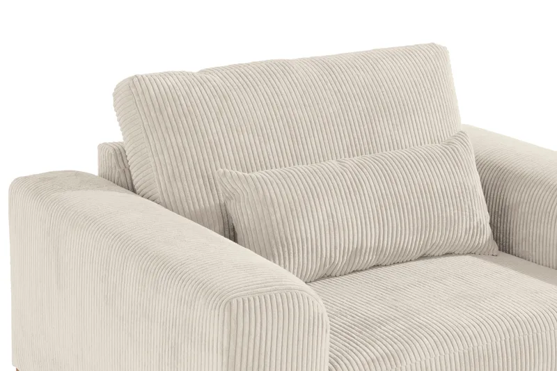 Copenhagen Soffgrupp 3-sits + 2-sits Soffa + Fåtölj + Fotpall i Manchester - Beige - Möbler - Soffa - Soffgrupp