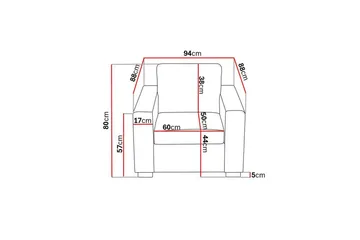 Crazy Soffgrupp 2-sits Soffa + Fåtölj i Tyg - Mörkgrå - Möbler - Soffa - Soffgrupp