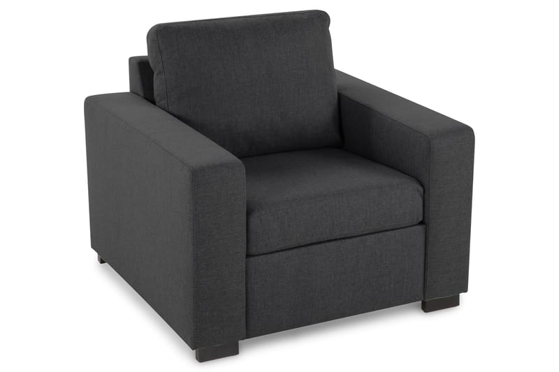 Crazy Soffgrupp 2-sits Soffa + Fåtölj i Tyg - Mörkgrå - Möbler - Soffa - Soffgrupp