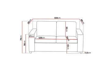 Crazy Soffgrupp 3-sits + 2-sits Tygsoffa - Antracit - Möbler - Soffa - Soffgrupp