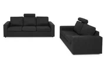 Crazy Soffgrupp 3-sits + 2-sits Tygsoffa - Antracit - Möbler - Soffa - Soffgrupp