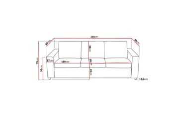 Crazy Soffgrupp 3-sits Soffa + Fåtölj i Tyg - Antracit - Möbler - Soffa - Soffgrupp