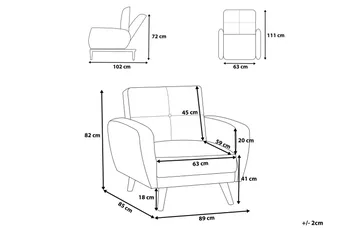 Florli Soffgrupp 2-Sits+3-Sits - Svart - Möbler - Soffa - Soffgrupp