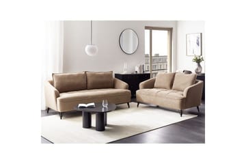 Soffgrupp Hobro Brun/Svart - Brun/Svart - Möbler - Soffa - Soffgrupp