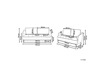 Soffgrupp Hobro Brun/Svart - Brun/Svart - Möbler - Soffa - Soffgrupp