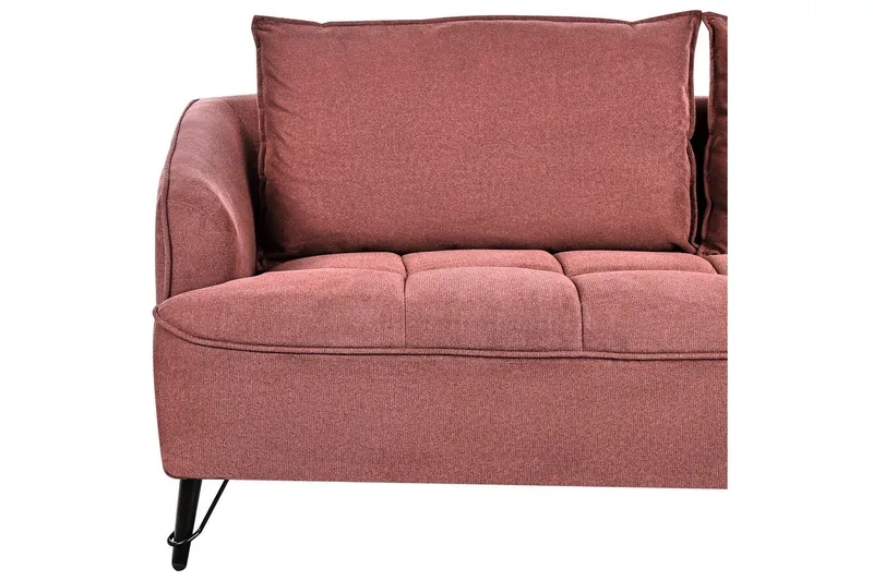 Soffgrupp Hobro Röd/Svart - Röd/Svart - Möbler - Soffa - Soffgrupp