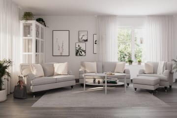 Howard Classic Soffgrupp 2-sits + 2-sits Tygsoffa - Grå - Möbler - Soffa - Soffgrupp - Howard soffgrupp