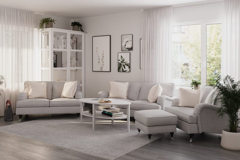 Howard Classic Soffgrupp 2-sits + 2-sits Tygsoffa - Grå - Möbler - Soffa - Soffgrupp - Howard soffgrupp