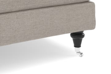 Howard Classic Soffgrupp 2-sits Soffa + Fåtölj + Fotpall i Tyg - Beige - Möbler - Soffa - Soffgrupp - Howard soffgrupp