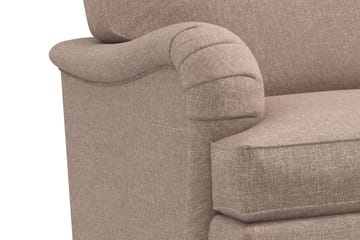 Howard Classic Soffgrupp 2-sits Soffa + Fåtölj + Fotpall i Tyg - Mörkbeige - Möbler - Soffa - Soffgrupp - Howard soffgrupp