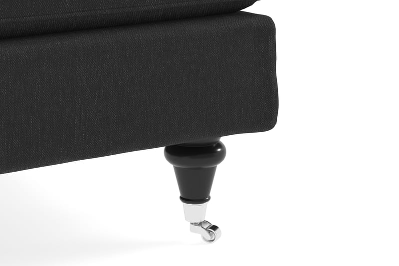 Howard Classic Soffgrupp 3-sits + 2-sits Soffa + Fåtölj + Fotpall i Tyg - Mörkgrå - Möbler - Soffa - Soffgrupp - Howard soffgrupp