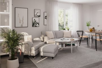Howard Classic Soffgrupp 3-sits Soffa + Fåtölj i Tyg - Grå - Möbler - Soffa - Soffgrupp - Howard soffgrupp