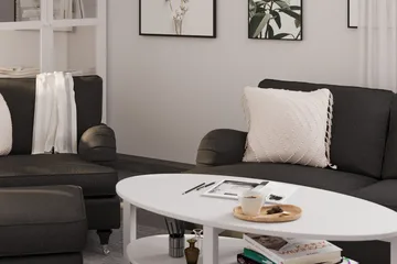 Howard Classic Soffgrupp 3-sits Soffa + Fåtölj i Tyg - Mörkgrå - Möbler - Soffa - Soffgrupp - Howard soffgrupp