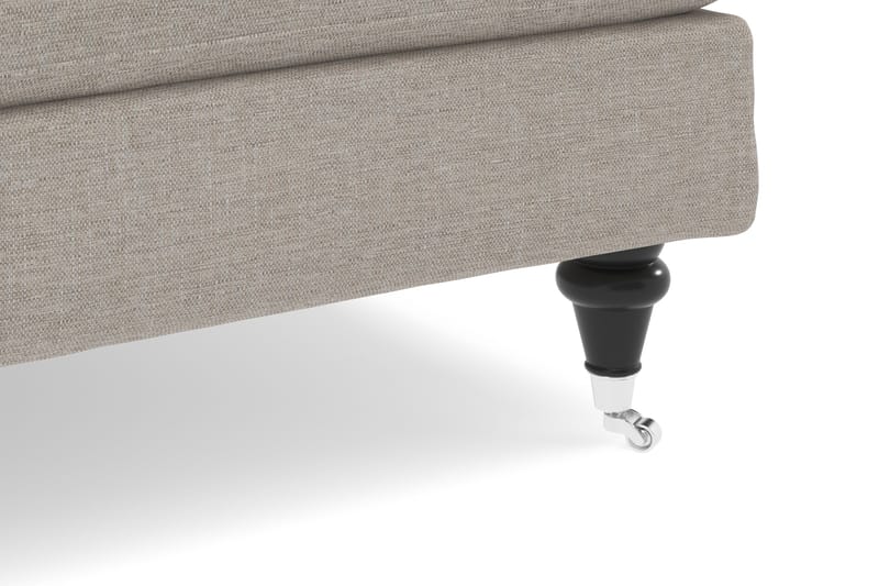 Howard Classic Soffgrupp 3-sits Soffa + Fåtölj + Fotpall i Tyg - Beige - Möbler - Soffa - Soffgrupp - Howard soffgrupp