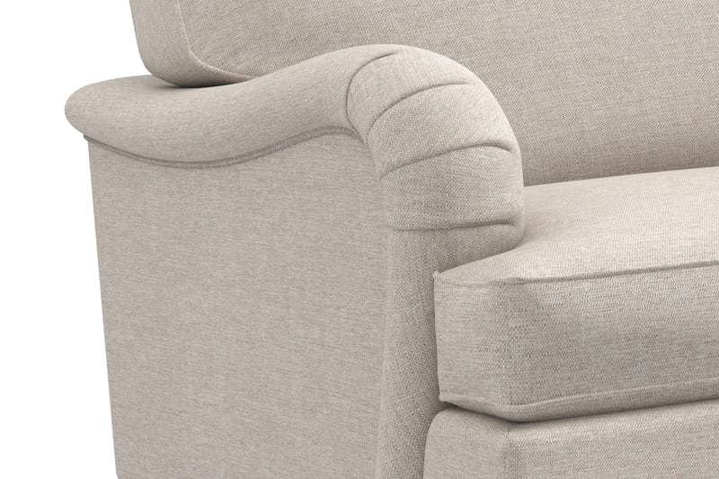 Howard Classic Soffgrupp 3-sits Soffa + Fåtölj + Fotpall i Tyg - Beige - Möbler - Soffa - Soffgrupp - Howard soffgrupp