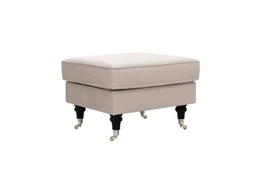Howard Classic Soffgrupp 3-Sits Soffa och Fåtölj samt Fotpall i Sammet - Beige - Möbler - Soffa - Soffgrupp - Howard soffgrupp