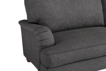 Howard Lyx 4-sits Tygsoffa + Fotpall - Mörkgrå - Möbler - Soffa - Soffgrupp - Howard soffgrupp