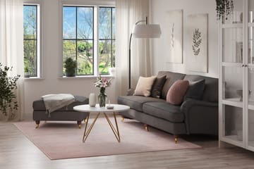 Howard Lyx 4-sits Tygsoffa + Fotpall - Mörkgrå - Möbler - Soffa - Soffgrupp - Howard soffgrupp