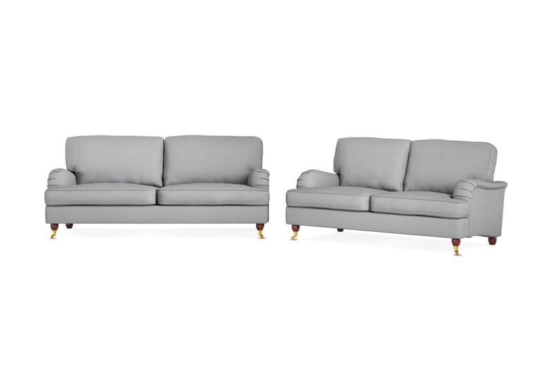 Howard Lyx Soffgrupp 3-sits + 2-sits Tygsoffa - Ljusgrå - Möbler - Soffa - Soffgrupp - Howard soffgrupp