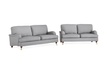 Howard Lyx Soffgrupp 3-sits + 2-sits Tygsoffa - Ljusgrå - Möbler - Soffa - Soffgrupp - Howard soffgrupp