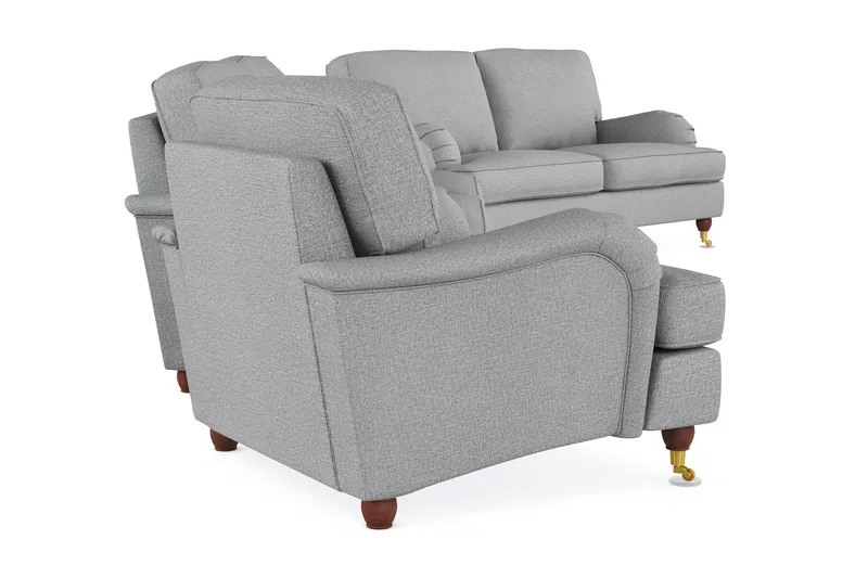 Howard Lyx Soffgrupp 3-sits + 2-sits Soffa + Fåtölj i Tyg - Ljusgrå - Möbler - Soffa - Soffgrupp - Howard soffgrupp