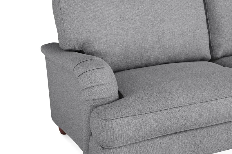 Howard Lyx Soffgrupp 3-sits + 2-sits Soffa + Fåtölj i Tyg - Ljusgrå - Möbler - Soffa - Soffgrupp - Howard soffgrupp