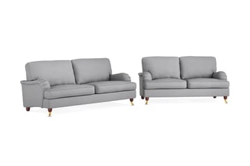Howard Lyx Soffgrupp 3-sits + 2-sits Tygsoffa - Ljusgrå - Möbler - Soffa - Soffgrupp - Howard soffgrupp