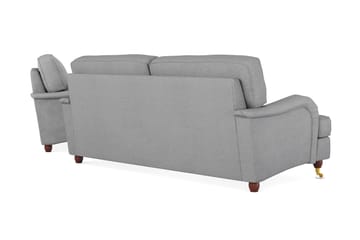 Howard Lyx Soffgrupp 3-sits + 2-sits Tygsoffa - Ljusgrå - Möbler - Soffa - Soffgrupp - Howard soffgrupp
