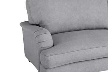 Howard Lyx Soffgrupp 3-sits Svängd Soffa + Divanfåtölj + Fåtölj + Fotpall i Tyg - Ljusgrå - Möbler - Soffa - Soffgrupp - Howard soffgrupp