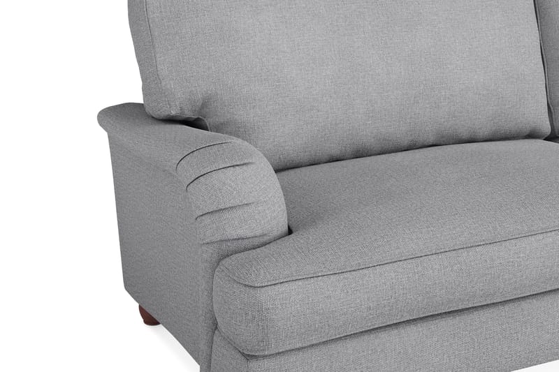 Howard Lyx Soffgrupp 4-sits + 3-sits Soffa + Divanfåtölj i Tyg - Ljusgrå - Möbler - Soffa - Soffgrupp - Howard soffgrupp