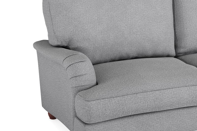 Howard Lyx Soffgrupp 4-sits Svängd Soffa + Divanfåtölj i Tyg - Ljusgrå - Möbler - Soffa - Soffgrupp - Howard soffgrupp
