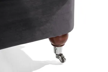 Howard Riviera Soffgrupp 3-sits + 2-sits Soffa + Fåtölj + Fotpall i Sammet - Mörkgrå - Möbler - Soffa - Soffgrupp - Howard soffgrupp