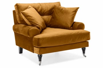 Andrew Soffgrupp 3-sits + 2-sits Sammetssoffa - Mörkgul - Möbler - Soffa - Soffgrupp - Howard soffgrupp