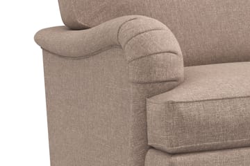 Howard Classic Soffgrupp 2-sits Soffa + Fåtölj + Fotpall i Tyg - Mörkbeige - Möbler - Soffa - Soffgrupp - Howard soffgrupp