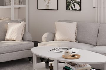 Howard Classic Soffgrupp 3-sits + 2-sits Soffa + Fåtölj + Fotpall i Tyg - Grå - Möbler - Soffa - Soffgrupp - Howard soffgrupp