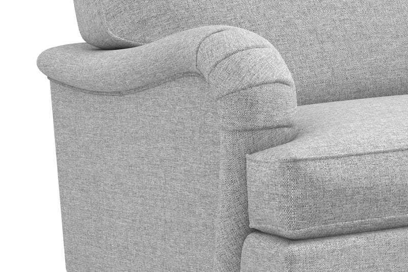 Howard Classic Soffgrupp 3-sits + 2-sits Soffa + Fåtölj + Fotpall i Tyg - Grå - Möbler - Soffa - Soffgrupp - Howard soffgrupp