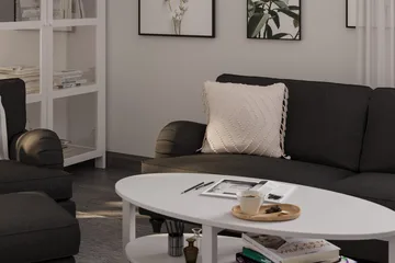 Howard Classic Soffgrupp 3-sits Soffa + Fåtölj + Fotpall i Tyg - Mörkgrå - Möbler - Soffa - Soffgrupp - Howard soffgrupp