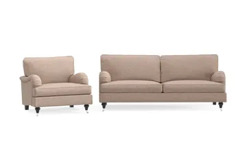 Howard Classic Soffgrupp 3-sits Soffa + Fåtölj i Tyg