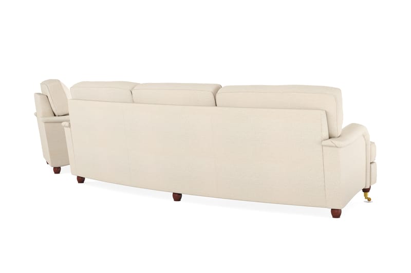 Howard Lyx Soffgrupp 4-sits Svängd Soffa + Divanfåtölj i Tyg - Beige - Möbler - Soffa - Soffgrupp - Howard soffgrupp