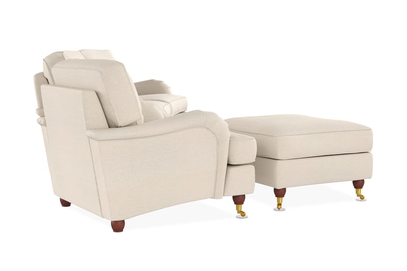 Soffgrupp Howard Oxford Svängd 4-Sits+Fåtölj+Fotpall - Beige - Möbler - Soffa - Soffgrupp - Howard soffgrupp
