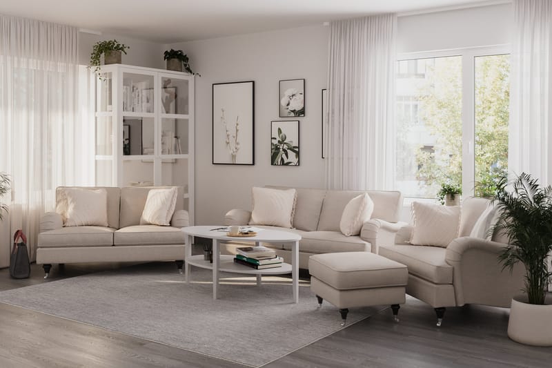 Soffgrupp Oxford Classic 3-sits+2-sits - Beige - Möbler - Soffa - Soffgrupp - Howard soffgrupp