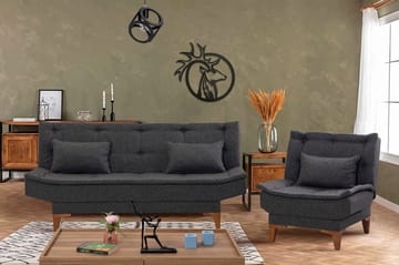 Hunterville Soffgrupp - Antracit - Möbler - Soffa - Soffgrupp